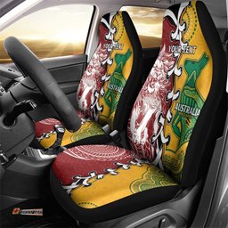 Mate Ma'a Tonga Vs Australia Rugby Personalized Car Seat Cover Special Mascots