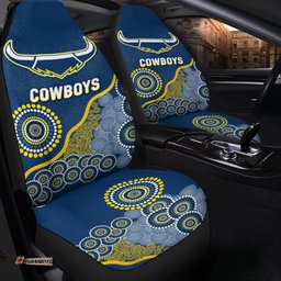 Panthers Rugby Aboriginal Art Car Seat Covers