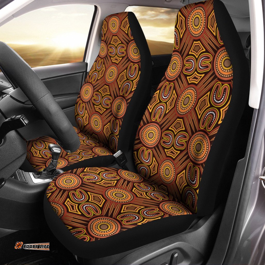 Aboriginal Car Seat Covers Indigenous Patterns Ver04