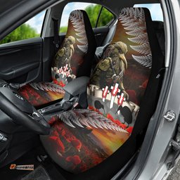 New Zealand ANZAC Day Car Seat Cover The Ode of Remembrance and Silver Fern
