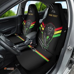 Personalised NRL Panthers Car Seat Cover Premiers Three Peat Proud Of Our Boys Black
