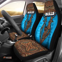 Bulls Super Rugby Car Seat Covers African Pattern