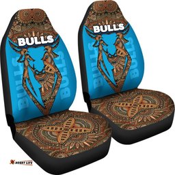 Bulls Super Rugby Car Seat Covers African Pattern