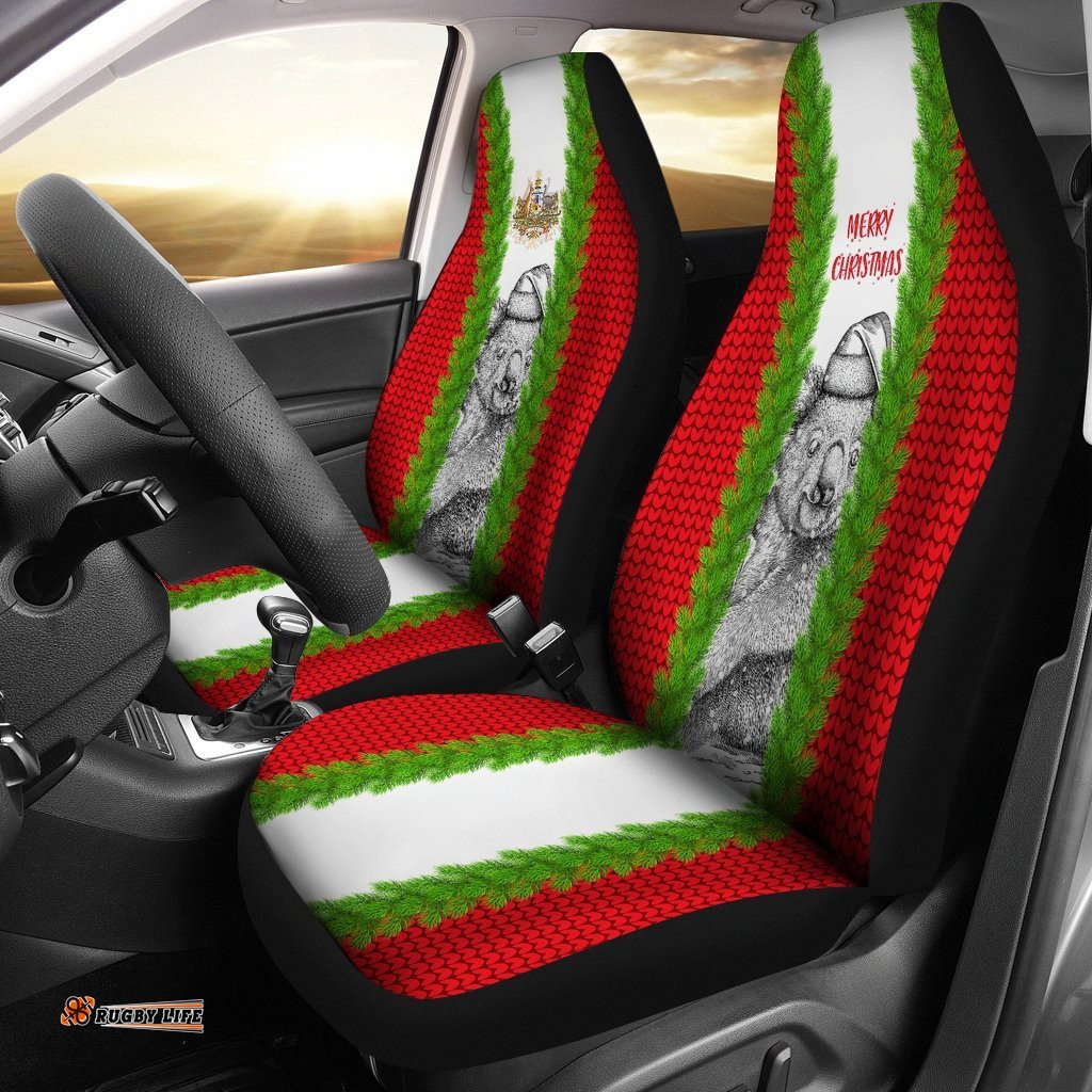 Australia Christmas Car Seat Covers Merry Christmas Koala