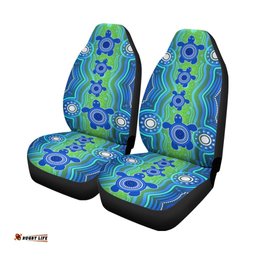 Aboriginal Car Seat Covers Aboriginal Turtle Family