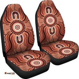 Aboriginal Car Seat Covers Indigenous Art Patterns Ver02