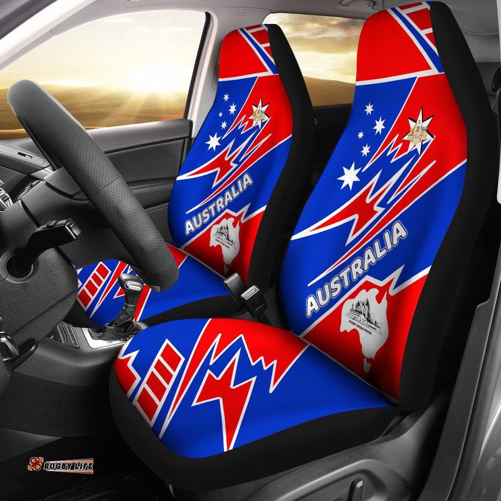 Car Seat Covers Australia Flag Color And Coat Of Arm