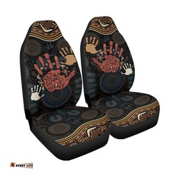 NAIDOC Week Car Seat Cover Aboriginal Art Hand Stencils