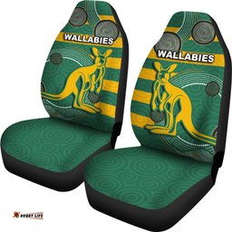 Wallabies Car Seat Covers Aboriginal