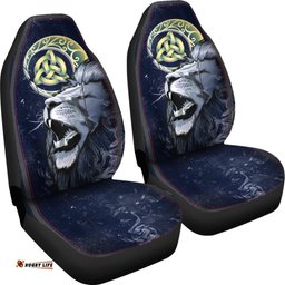 Scotland Car Seat Covers Scottish Lion and Celtic Moon