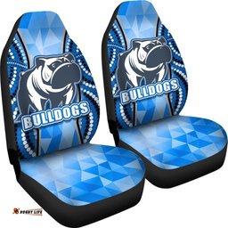 Bulldogs Car Seat Covers Indigenous Snappy