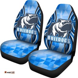 Bulldogs Car Seat Covers Indigenous Snappy
