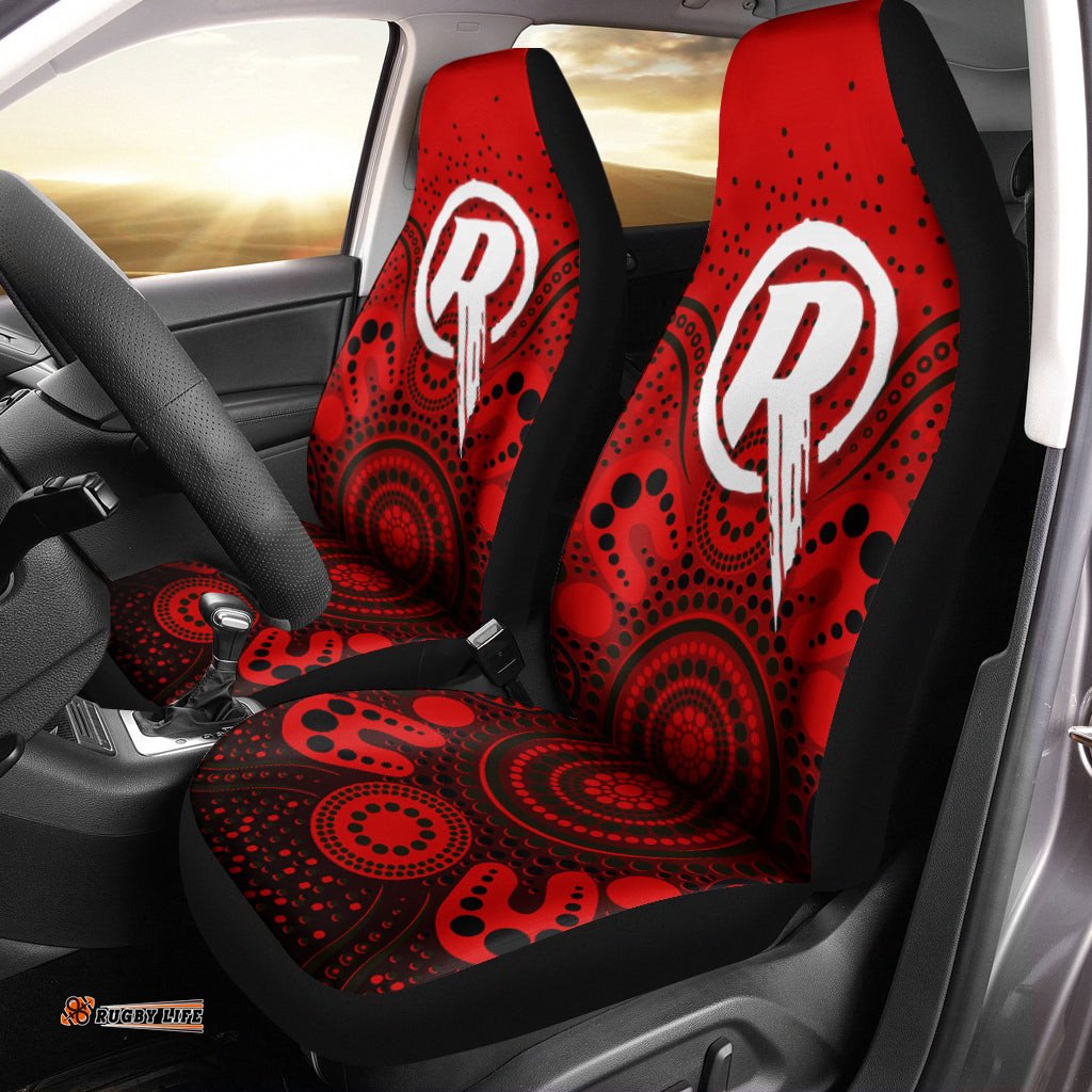 Melbourne Renegades Car Seat Covers Aboriginal Style Of Dot