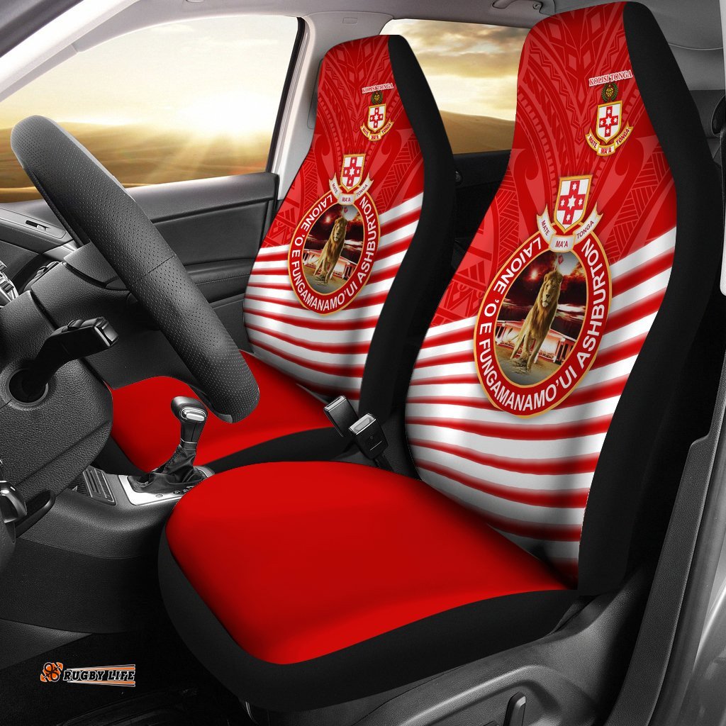 Kolisi Tonga Car Seat Covers Mate Ma'a Tonga Rugby Style 04