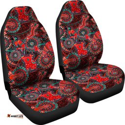 Car Seat Covers - Aboriginal Animal & Dot Acrylic Paint