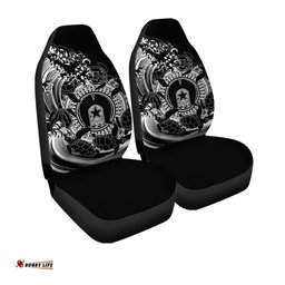 Aboriginal Car Seat Covers, Torres Strait Islands in Wave Black