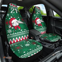 Custom Rabbitohs Rugby Car Seat Cover Glory Glory The South Christmas Vibe Unique