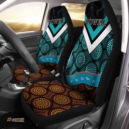 Power Indigenous Car Seat Cover Proud Port Adelaide