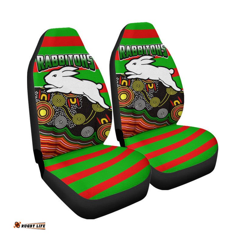 Rabbitohs Rugby Car Seat Cover Aboriginal Basic Style