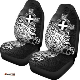 Cornwall Car Seat Covers Cornish Flag With Celtic Cross