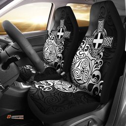 Cornwall Car Seat Covers Cornish Flag With Celtic Cross
