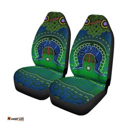 Torres Strait Car Seat Covers Dhari And Dot Patterns