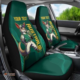 Custom Baseball Australia Car Seat Cover Go Champions Aussie Kangaroo Mascot