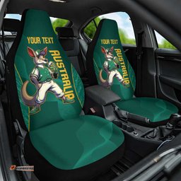 Custom Baseball Australia Car Seat Cover Go Champions Aussie Kangaroo Mascot