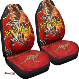 Custom Car Seat Covers Aboriginal Crocodile And Kangaroo
