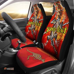 Custom Car Seat Covers Aboriginal Crocodile And Kangaroo