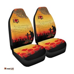 ANZAC Day Car Seat Covers Lest We Forget 03