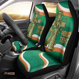 Custom Ireland Rugby Car Seat Cover Green Celtic Knot Summer Paris 2025