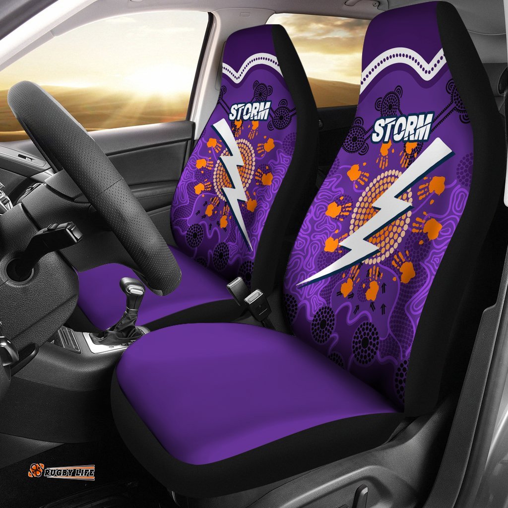 Storm Car Seat Covers Indigenous Aboriginal Melbourne - Sun Style