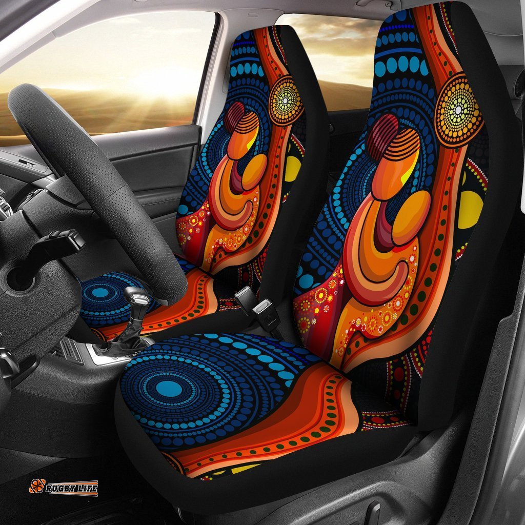 Car Seat Covers Aboriginal Mother And Son