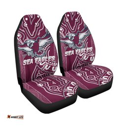 Sea Eagles Rugby Aboriginal Art Car Seat Covers
