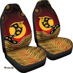 Car Seat Cover Aboriginal Dot Patterns Fish