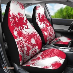 Wales Car Seat Covers Cymru Celtic Cross