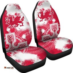 Wales Car Seat Covers Cymru Celtic Cross