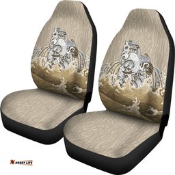 Maori Manaia The Blue Sea Car Seat Covers, Golden