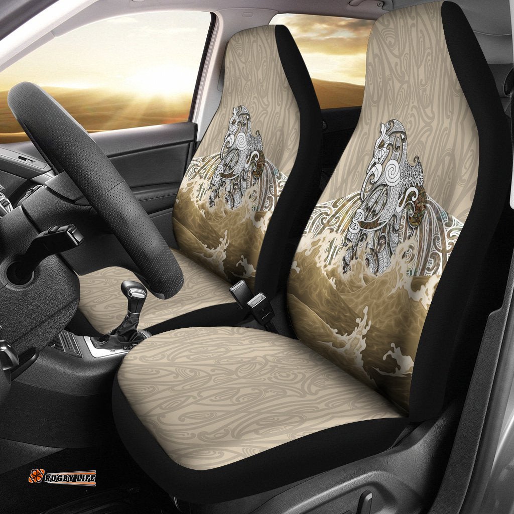Maori Manaia The Blue Sea Car Seat Covers, Golden