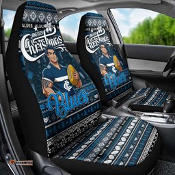 Blues Football Xmas Car Seat Cover Australia AFL Mascot