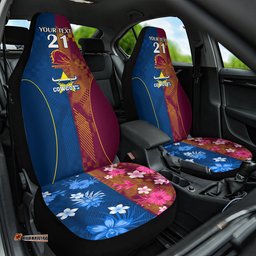 Custom NRL Cowboys and Broncos Car Seat Cover Sporty Style