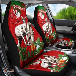 Kangaroo Lover Car Seat Cover Australia Merry Christmas Aboriginal