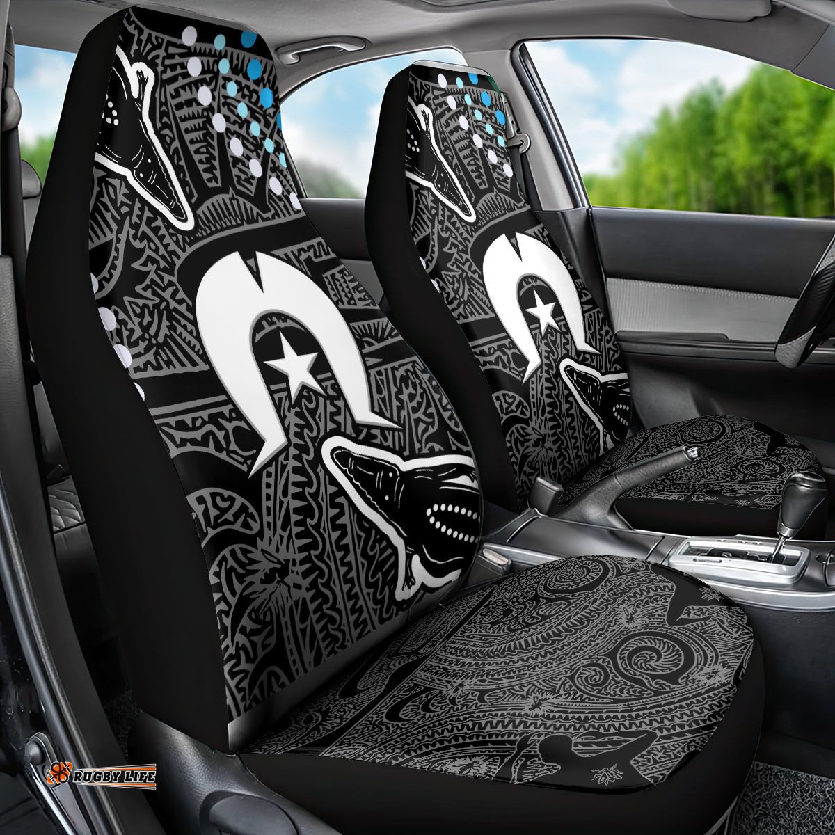 Torest Trait Islands Mix Crocodine Aboriginal Pattern Car Seat Cover