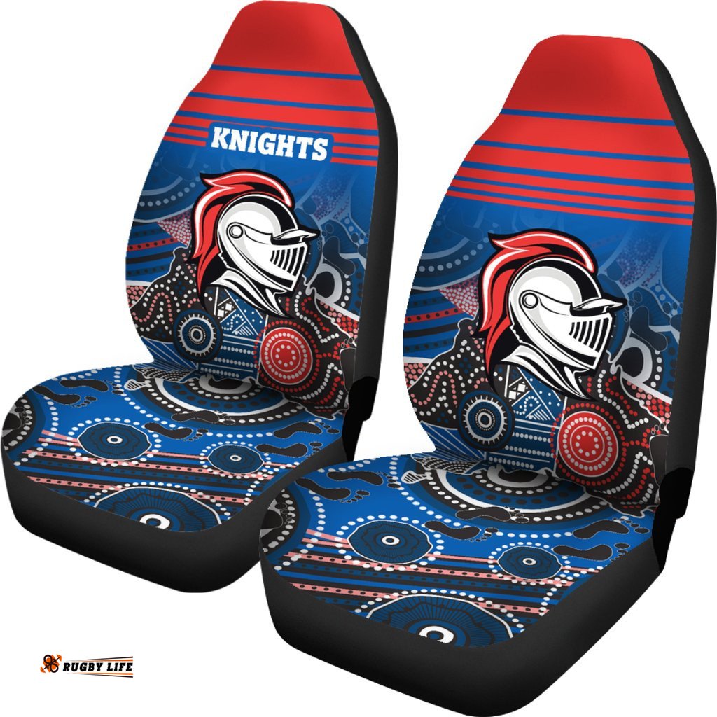 Knights Car Seat Covers Newcastle Aboriginal Horizontal Style
