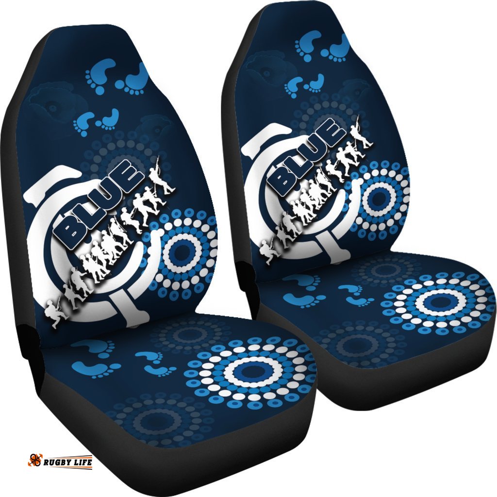 Carlton Blues Car Seat Covers Anzac Day