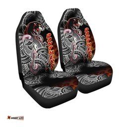 Panthers Rugby Polynesian Car Seat Cover Custom Wild Black Penrith Panthers
