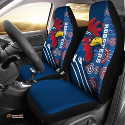 Australia Roosters Car Seat Covers Three Tiles Style