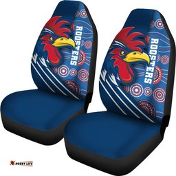 Australia Roosters Car Seat Covers Three Tiles Style