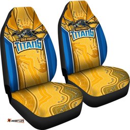 Titans Car Seat Covers Gold Coast Aboriginal Armor Version